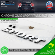 Load image into Gallery viewer, Sport Letters For Honda Civic Chrome Rear Emblem Trunk Lid Badge Nameplate
