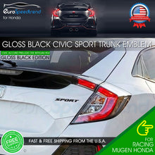 Load image into Gallery viewer, Sport Letters For Honda Civic Gloss Black Rear Emblem Trunk Lid Badge Nameplate
