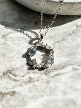 Load image into Gallery viewer, Tulip Moonstone Necklace 925 Sterling Silver, June Birthstone
