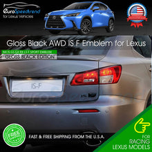 Load image into Gallery viewer, Gloss Black IS F Letter Trunk Emblem For Lexus Rear Badge Nameplate F-Sport
