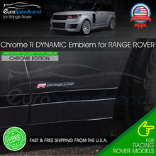 Load image into Gallery viewer, For Range Rover R Dynamic Emblem Sport HSE Fender Marker Nameplate Badge Pair
