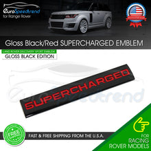 Load image into Gallery viewer, For Range Rover Supercharged Black Red Letter Emblem Sport Liftgate Logo Badge
