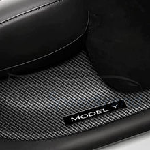 Load image into Gallery viewer, Carbon Look Door Sill Protector Tesla Model Y Accessories 5 Seater Front Rear
