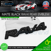 Load image into Gallery viewer, RAV4 Letter Emblem Fit Toyota RAV 4 Matte Black Rear Liftgate Badge
