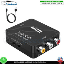 Load image into Gallery viewer, RCA AV to HDMI Converter Adapter 1080P Composite CVBS TV PC Wii NES PS3 STB Xbox
