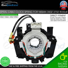 Load image into Gallery viewer, Clock Spring for Nissan Versa Murano Rogue B5567-CB66A 25567-ET025 Spiral Cable
