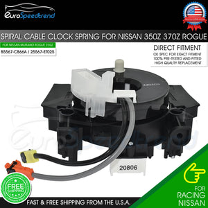 Clock Spring for Nissan Versa Murano Rogue B5567-CB66A 25567-ET025 Spiral Cable