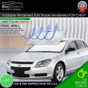 Sun Shade for Chevy Malibu Front Visor Windshield Foldable Cover UV Protection