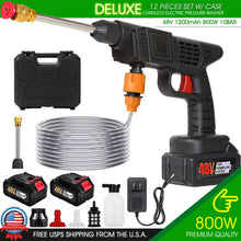 Load image into Gallery viewer, Cordless Electric High Pressure Water Spray Gun Car Washer Portable Cleaner Tool
