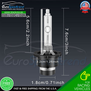 D2S D2C D2R Xenon Bulbs 6000K White Light HID Headlight 2X Set 85122 66240 66040