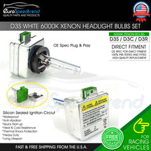Load image into Gallery viewer, 2x D3S D3R D3C HID Bulbs 6000K White Xenon Headlight 42403 42302 66340 66340HBI
