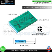 Load image into Gallery viewer, Nintendo Game Boy Advance SP Li-ion Battery Replacement 3.7 V 850mAh Tool Set
