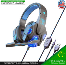 Load image into Gallery viewer, Gaming Headset w/ Mic for PS4 PS5 PC Laptop Xbox One Switch Surround Sound 3.5mm
