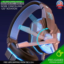 Load image into Gallery viewer, Gaming Headset w/ Mic for PS4 PS5 PC Laptop Xbox One Switch Surround Sound 3.5mm

