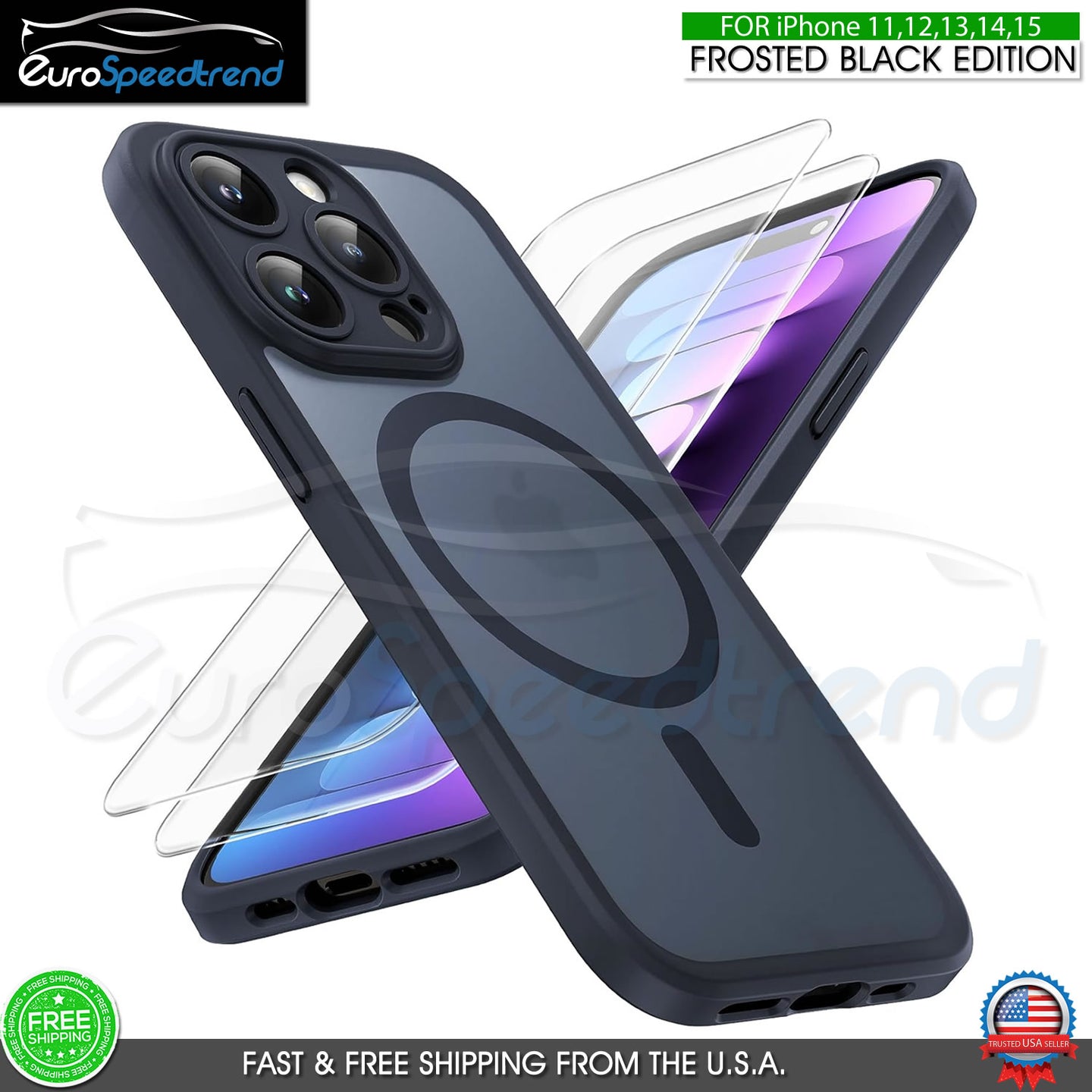 Frosted MagSafe Case For iPhone 13 Pro Max Shockproof Camera Len Cover Heavyduty