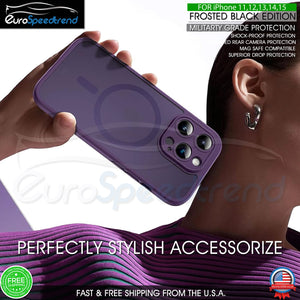 Frosted MagSafe Case For iPhone 13 Pro Max Shockproof Camera Len Cover Heavyduty