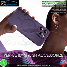 Load image into Gallery viewer, MagSafe Shockproof Frosted Case Cover For iPhone 14 15 Pro Max Plus Camera Cover
