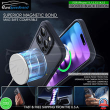 Load image into Gallery viewer, MagSafe Shockproof Frosted Case Cover For iPhone 14 15 Pro Max Plus Camera Cover
