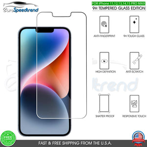 For iPhone 15 14 13 12 11 Pro Max Tempered Glass Screen Camera Protector 9H