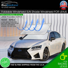 Load image into Gallery viewer, For Lexus Large Foldable Sun Shade Visor Car Windshield Cover UV 210T Protection
