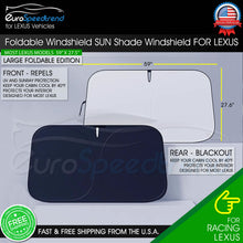 Load image into Gallery viewer, For Lexus Large Foldable Sun Shade Visor Car Windshield Cover UV 210T Protection
