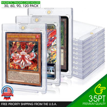 Load image into Gallery viewer, 30 Pack Magnetic Trading Sports Card Holders 35pt One-Touch UV Protection YUGIOH
