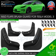 Load image into Gallery viewer, Mud Flaps Splash Guard for Tesla Model 3 All Weather Winter Sediment Protection
