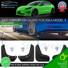 Load image into Gallery viewer, Mud Flaps Splash Guard for Tesla Model 3 All Weather Winter Sediment Protection
