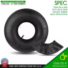Load image into Gallery viewer, 2PCS Tire Inner Tubes Lawn Mower 15X6.00-6 TR13 ATV Go Kart Wagon Quad 15x600x6

