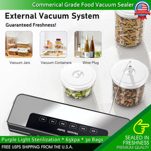 Commercial Vacuum Sealer Machine Seal a Meal Food Saver System With 30 Free Bags