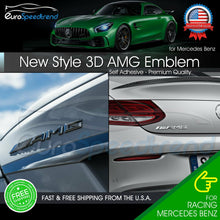 Load image into Gallery viewer, Chrome AMG Trunk Emblem Rear OEM 3D Badge 2015+ Mercedes Benz A C E S CL SL CL G
