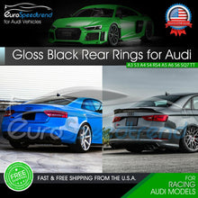 Load image into Gallery viewer, AUDI Rings Gloss Black Rear Trunk Lid Badge Logo Emblem for A1 A3 A4 S4 A5 S6 A6
