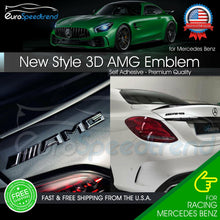 Load image into Gallery viewer, AMG Rear Emblem Trunk Badge 3D Gloss Black for Mercedes-Benz C E S SL 2014-2016
