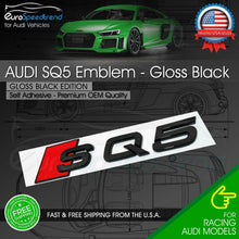 Load image into Gallery viewer, Audi SQ5 Gloss Black Emblem 3D Badge Rear Trunk Tailgate for Audi S Line Logo Q5
