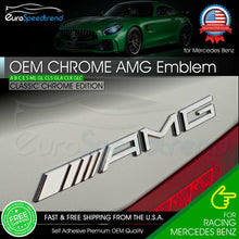 Load image into Gallery viewer, AMG Emblem Chrome Rear Trunk 3D Badge A C E S CL SL G OEM Pre-2013 Mercedes Benz
