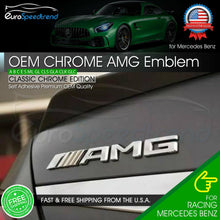 Load image into Gallery viewer, AMG Emblem Chrome Rear Trunk 3D Badge A C E S CL SL G OEM Pre-2013 Mercedes Benz
