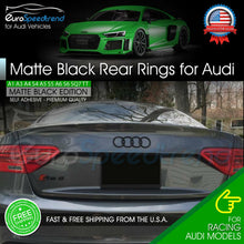 Load image into Gallery viewer, AUDI Rings Matte Black Trunk Lid Badge Logo Emblem Rear for A1 A3 A4 S4 A5 S6 A6
