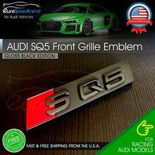 Load image into Gallery viewer, Audi SQ5 Front Grill Emblem Gloss Black for Q5 SQ5 Hood Grille Badge Nameplate
