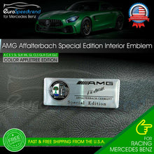 Load image into Gallery viewer, AMG Metal Affalterbach Emblem Special Edition Interior Side Fender Trunk Badge
