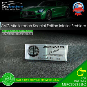 Affalterbach Metal Emblem Black Aluminum AMG Special Edition Interior Side Badge