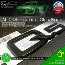 Load image into Gallery viewer, Audi Q5 Gloss Black Emblem 3D Rear Trunk Lid Badge OEM S Line Logo Nameplate SQ5
