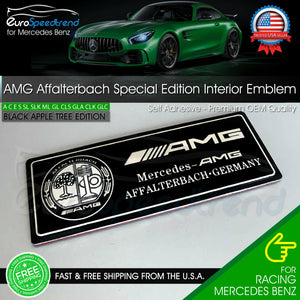 Affalterbach Black Chrome Aluminum Emblem AMG Special Edition Interior Badge