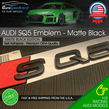 Load image into Gallery viewer, Audi SQ5 Matte Black Emblem 3D Badge Rear Trunk Tailgate for Audi S Line Logo Q5
