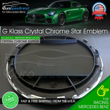 Load image into Gallery viewer, Crystal Style AMG Front Grill Emblem Black Mirror Star Mercedes Benz GLC GLE GLS
