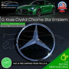 Load image into Gallery viewer, Crystal Style AMG Front Grill Emblem Black Mirror Star Mercedes Benz GLC GLE GLS
