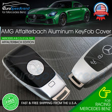 Load image into Gallery viewer, AMG Key Cover 2020 Affalterbach Emblem Remote Fob Aluminum Silver Mercedes Benz
