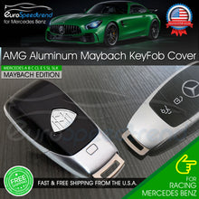 Load image into Gallery viewer, MAYBACH Key Cover AMG 2020 Emblem Remote Fob Aluminum Silver Mercedes Benz OEM
