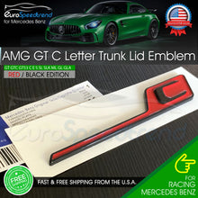 Load image into Gallery viewer, AMG GT C Letter Trunk Emblem GTC Red Black 3D OE Badge 2020 Mercedes-Benz OEM
