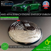 Load image into Gallery viewer, AMG Engine Start Stop Button Emblem Affalterbach Tree Aluminum 3D 37mm Benz C
