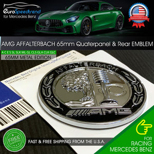 AMG Affalterbach Metal Emblem 3D Quarterpanel Side Trunk Badge Benz W205 S63
